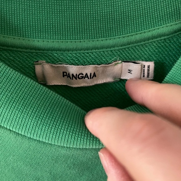 Pangaia x Dua Lipa Future Nostalgia Crewneck Sweatshirt Green Medium - Picture 3 of 3